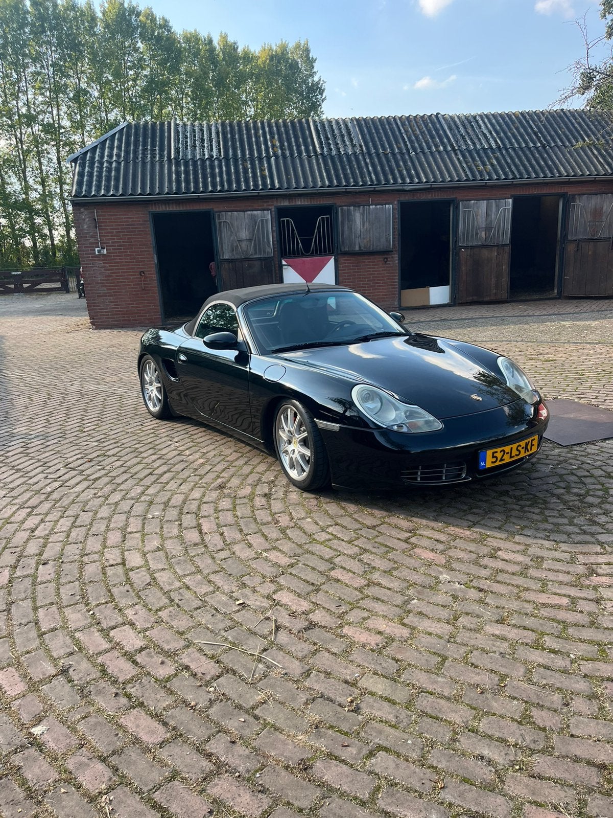 Porsche Boxster 3.2 S 2000 Zwart, Auto's, 251 pk, Achterwielaandrijving, Cabriolet, Zwart