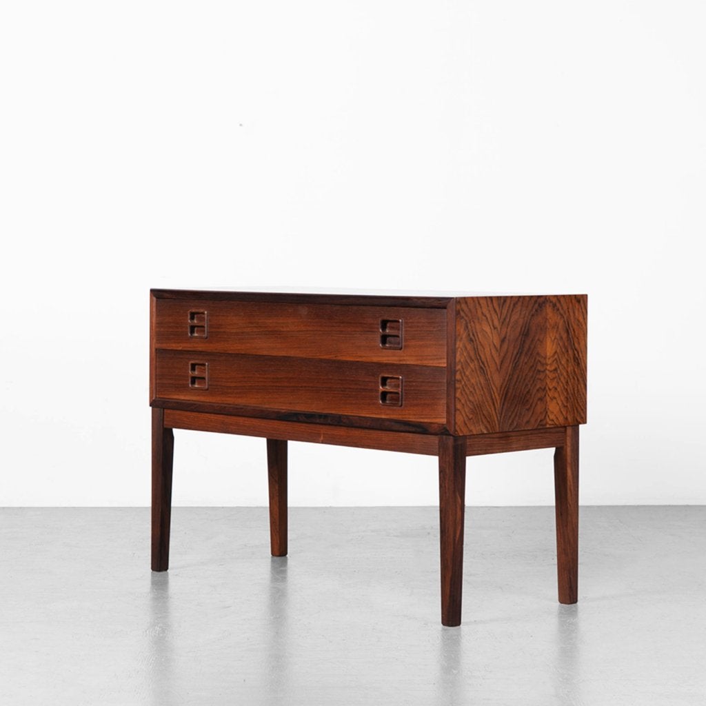 Vintage Deense ladekast in palissanderhout, Ophalen, Gebruikt, 1 of 2 laden, Deens Design, Scandinavisch, Vintage, Mid Century, Retro