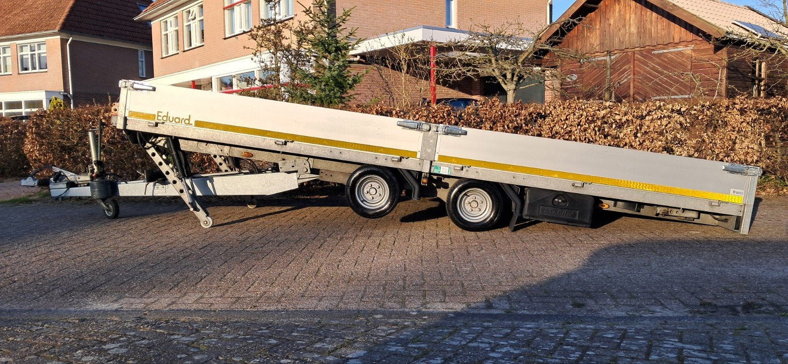 Eduard K4 kanteltrailer 200x506cm 3000kg + oprijplaten MARGE, Auto diversen, Ophalen, Zo goed als nieuw
