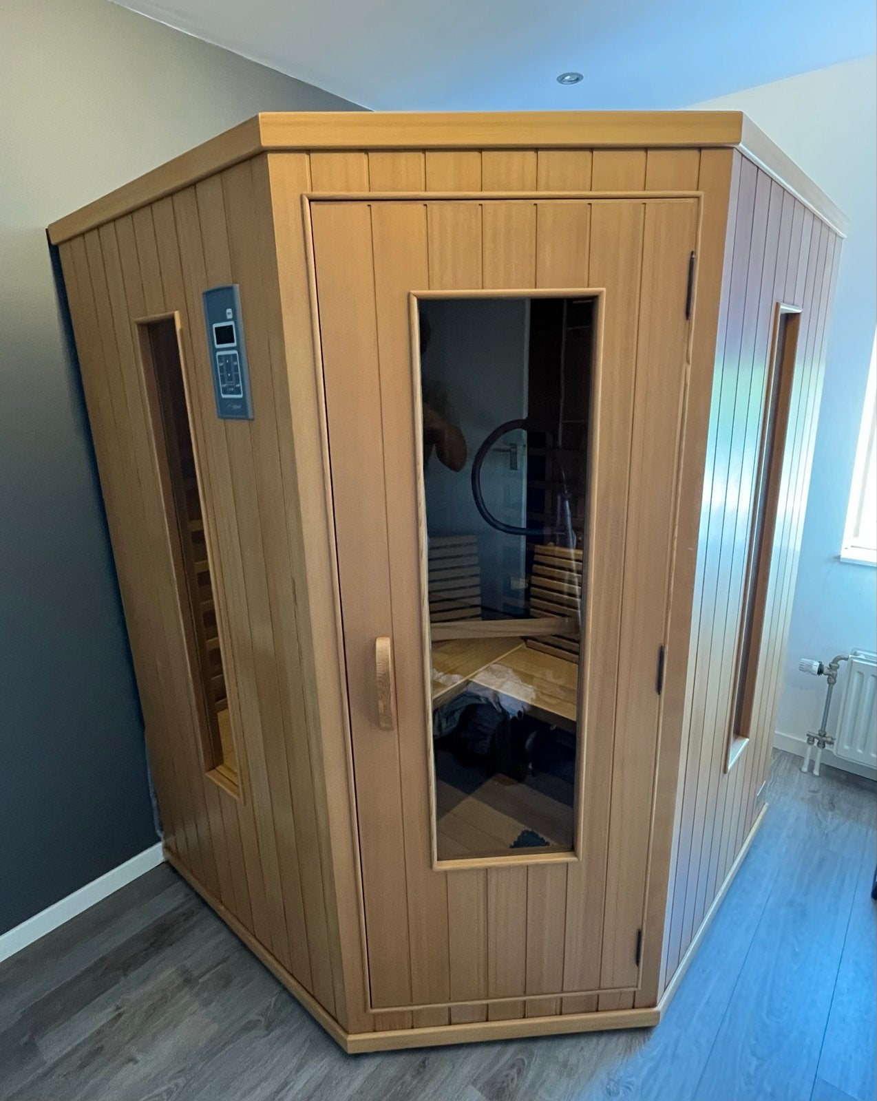 MN-wellness Infrarood Sauna - Model MW-140 C, Ophalen of Verzenden, Zo goed als nieuw, Infrarood, Complete sauna