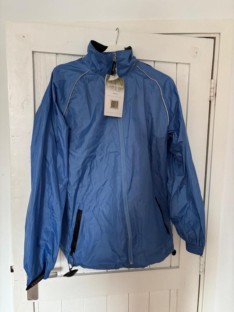 Anuy Sporty Blauwe Regenjas - Unisex - Nieuw met kaartje, Caravans en Kamperen, Regenkleding, Ophalen of Verzenden, Nieuw, Regenjas