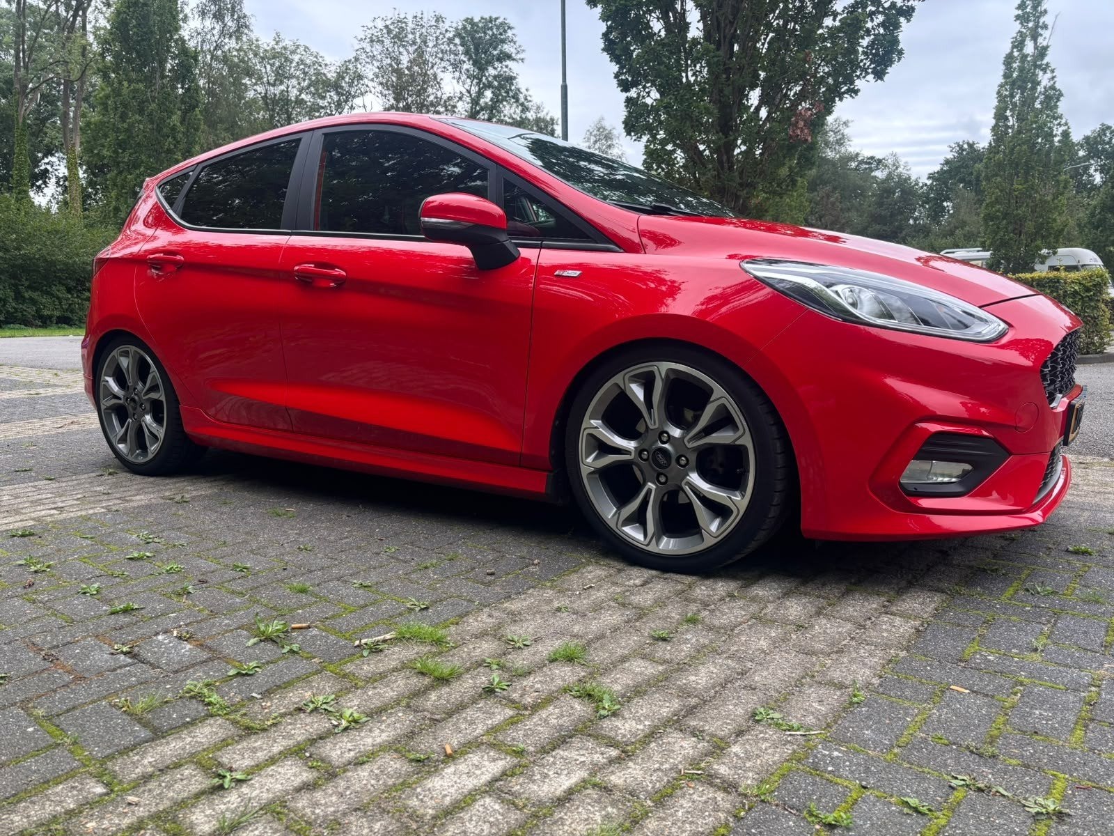 Fiësta ST-Line 1.0 Ecoboost 100pk 5dr 2019 Rood, Auto's, Voorwielaandrijving, 1063 kg, Origineel Nederlands, Bedrijf