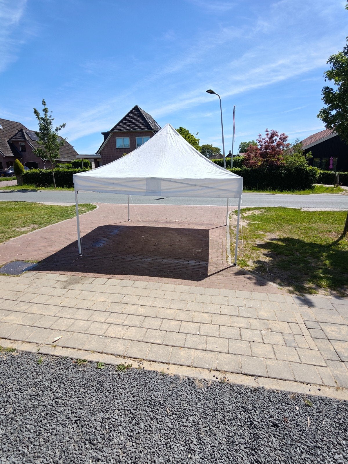Witte Partytent Orange Outdoor 3x3professionele kwaliteit., Tuin en Terras, Partytenten, Ophalen, Gebruikt, Opvouwbaar, Partytent