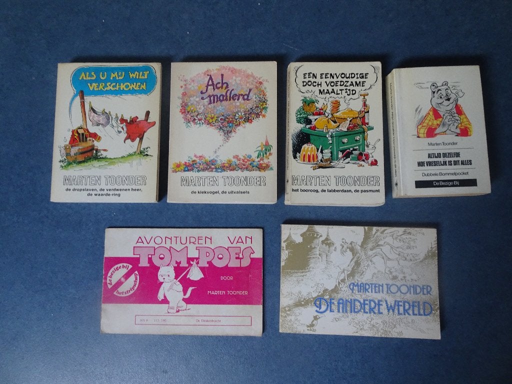 Marten Toonder (zes boeken), Meerdere stripboeken, Ophalen of Verzenden, Gelezen, Marten Toonder