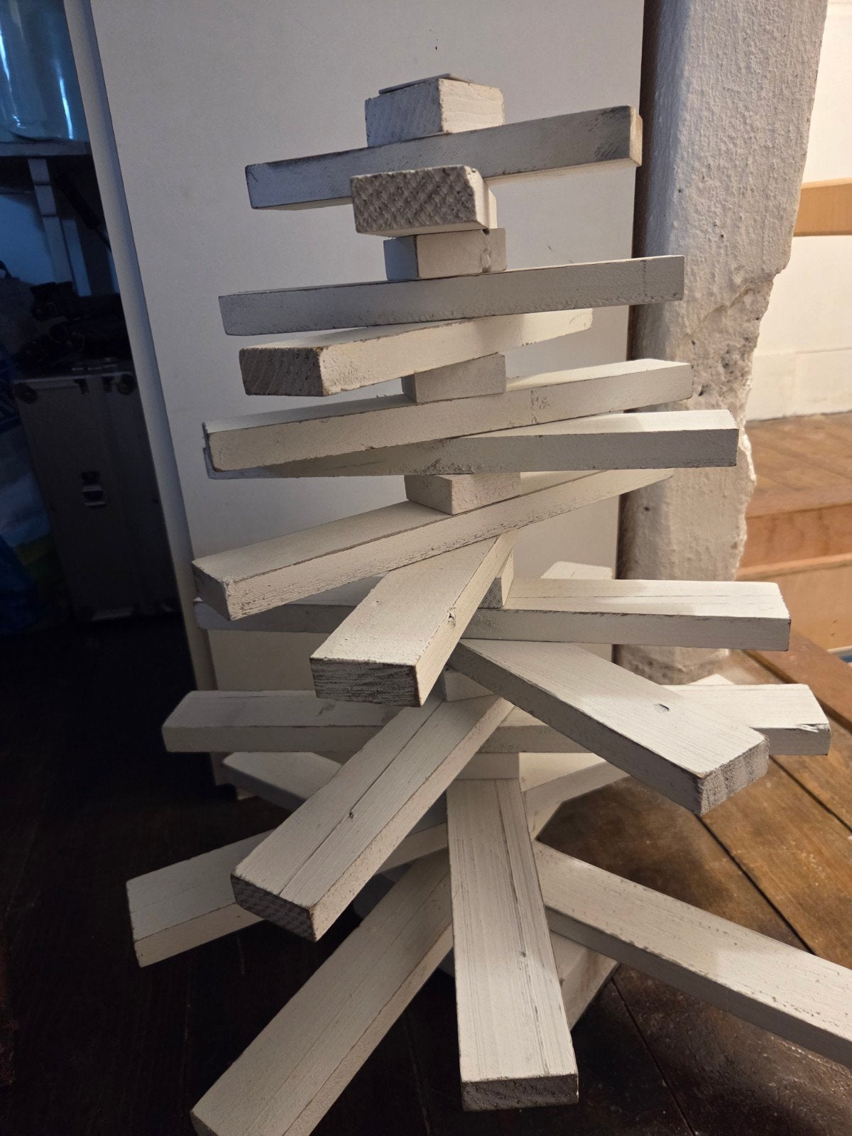 houten kerstboom gratis, Ophalen