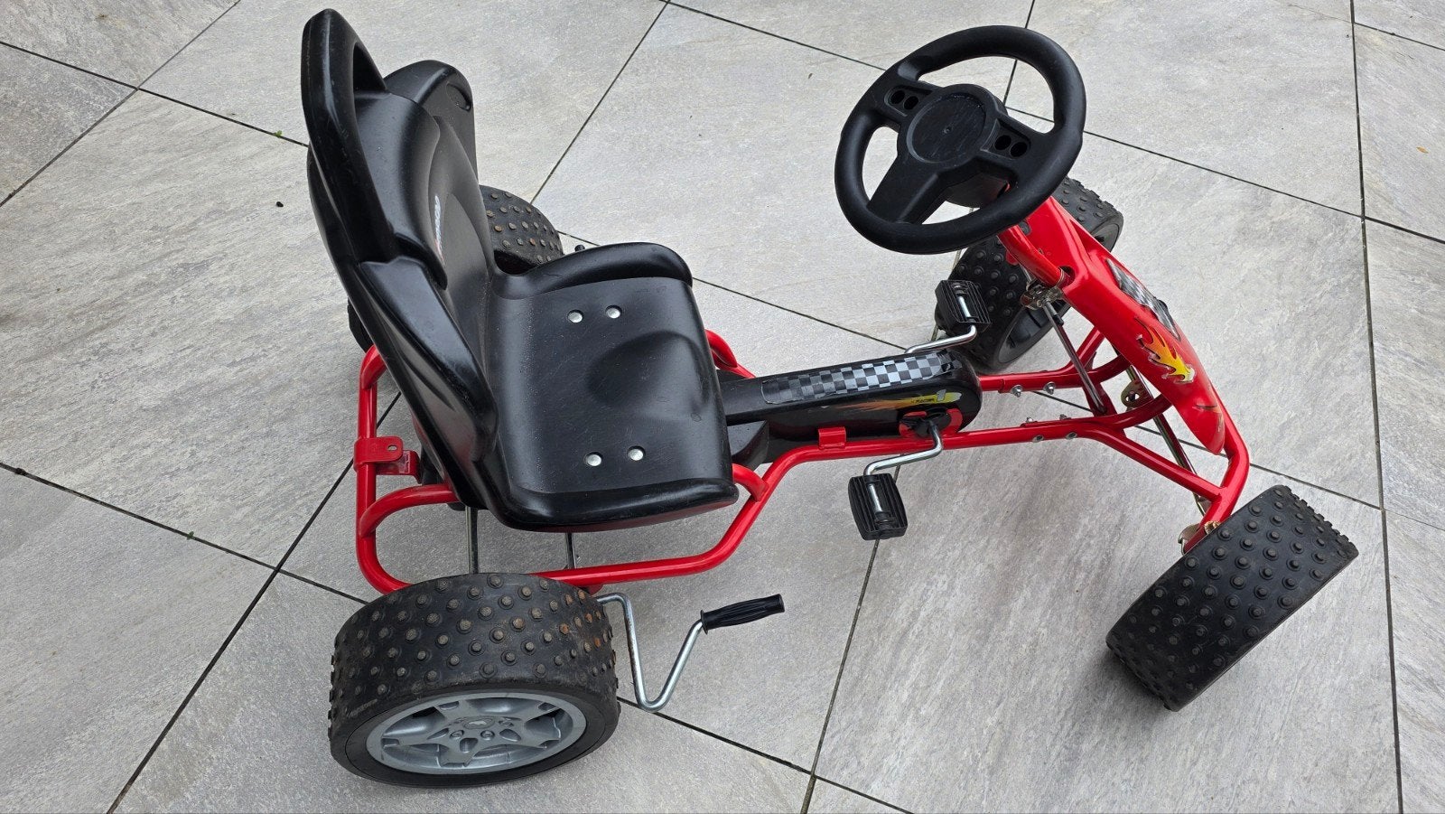 Gerbedo skelter - Rood met vlammen, Kinderen en Baby's, Ophalen, Gebruikt