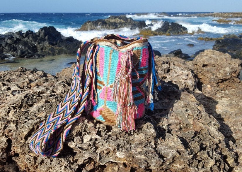 Handgemaakte Wayuu Mochila tassen - Diverse kleuren, Ophalen of Verzenden, Nieuw, Overige kleuren, Schoudertasje