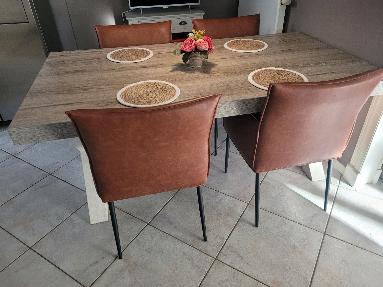 Zgan eetkamerstoelen 4x, Ophalen, Zo goed als nieuw, 4 tot 6 stoelen