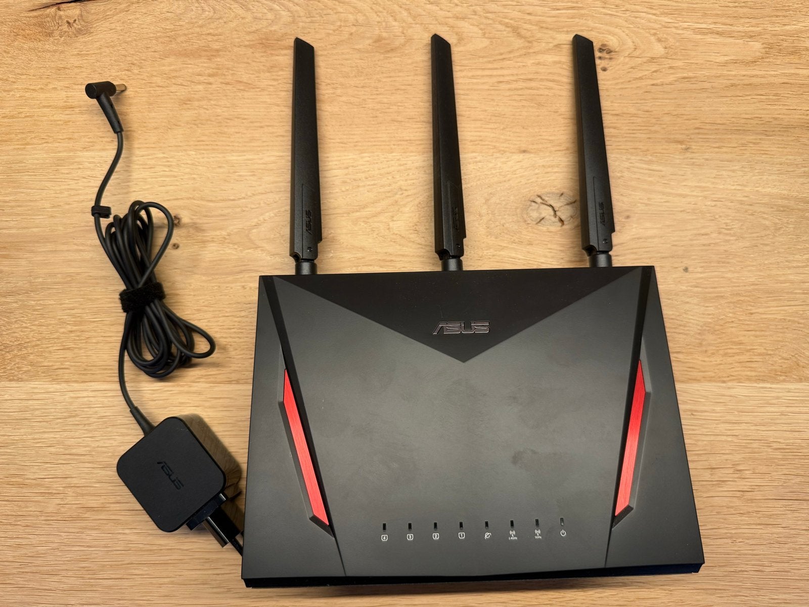 ASUS RT-AC86U AC2900 Dual-Band Gaming Router, Computers en Software, Routers en Modems, Ophalen of Verzenden, Zo goed als nieuw