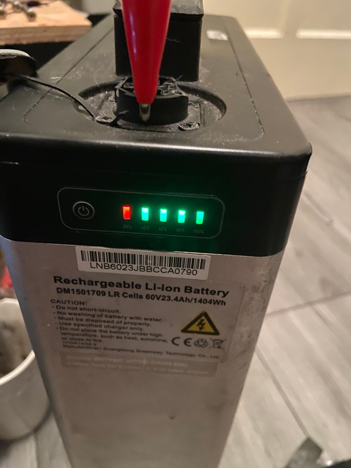 IVA E GO S5 Lithium Accu 60v 23,4ah, Ophalen, Gebruikt, Overige typen, Overige merken