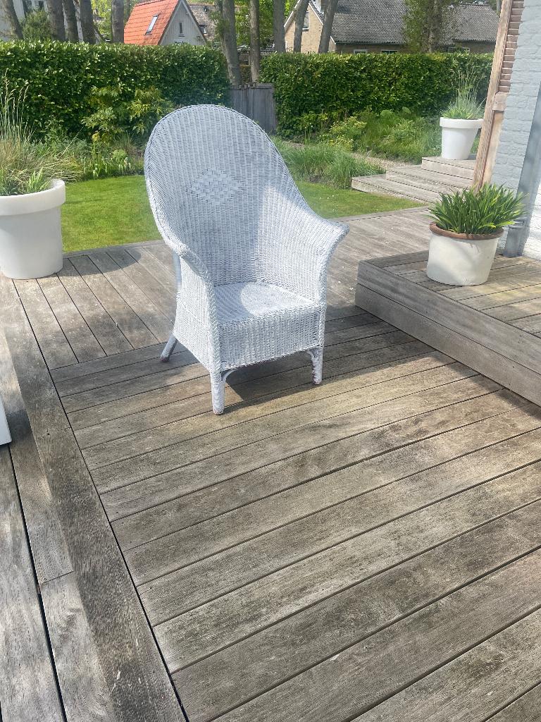 Rieten stoel, Ophalen, Gebruikt, Rotan