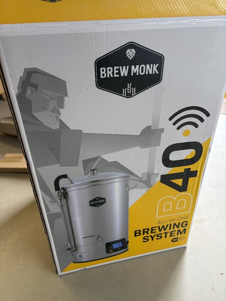 Brew Monk B40 automatische brouwketel + tegenstroomkoeler, Ophalen of Verzenden, Zo goed als nieuw