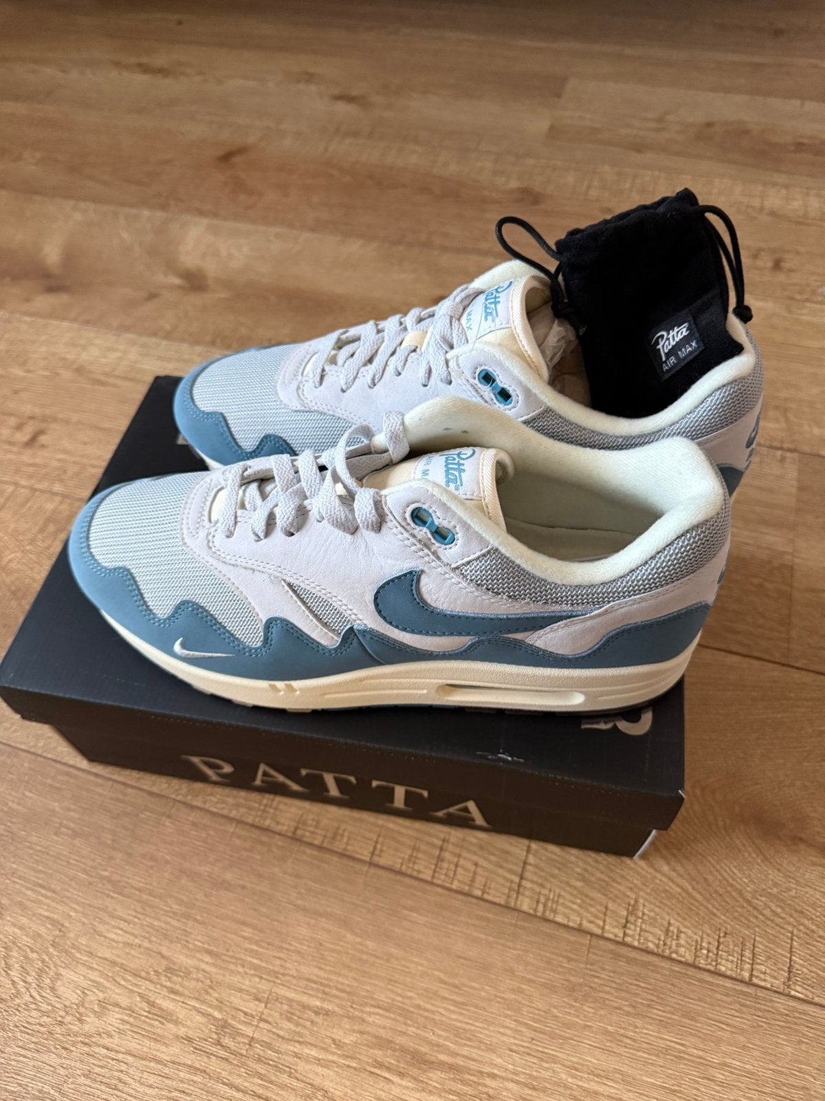 Nieuwe Nike Air Max 1 Patta Waves Noise Aqua 46, Kleding | Heren, Schoenen, Ophalen of Verzenden, Nieuw, Blauw