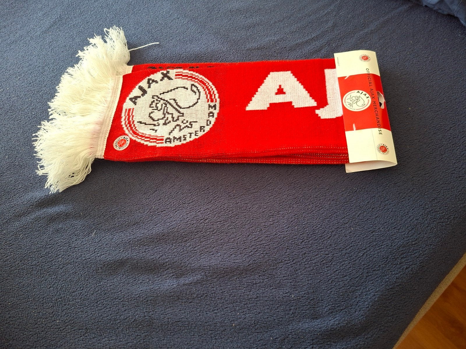 AJAX SJAAL+ CAP HUBO SPONSOR, Ophalen of Verzenden, Zo goed als nieuw, Ajax, Vaantje of Sjaal