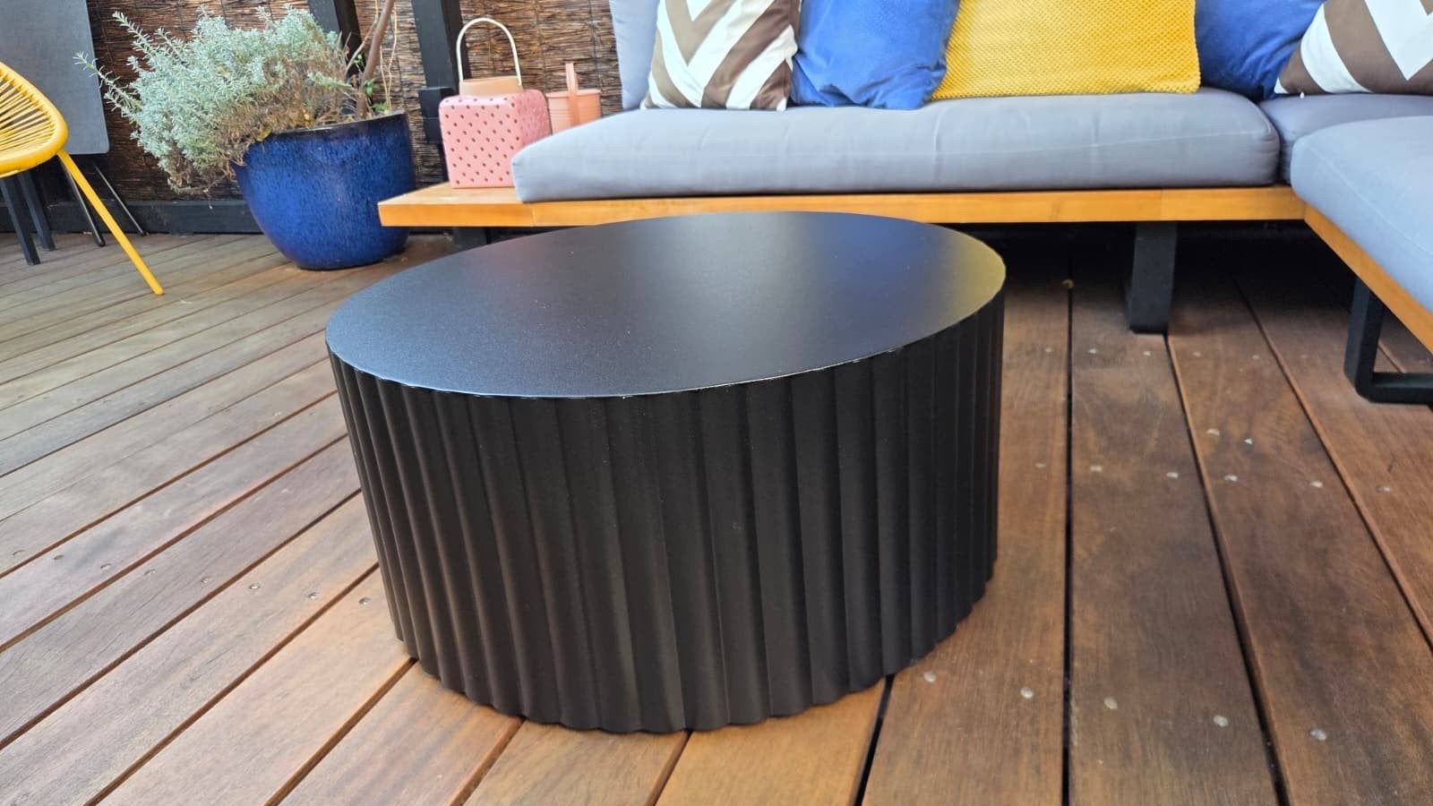 Loftscape salontafel gepoedercoat zwart, Ophalen of Verzenden, Rond