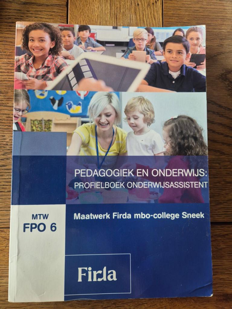Pedagogiek en Onderwijs: Profielboek Onderwijsassistent, Boeken, Schoolboeken, Overige vakken, Maatwerk Firda mbo-college Sneek