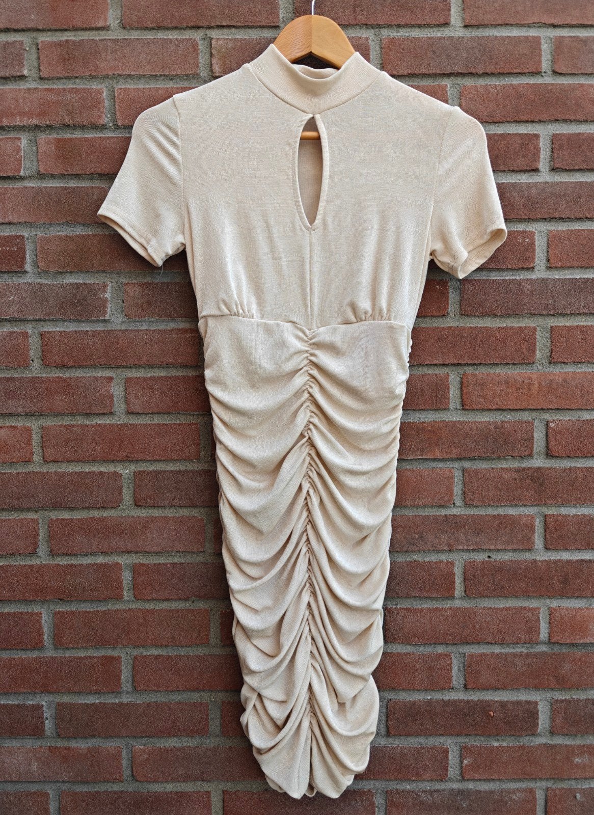 Giorgia feestjurkje maat S - als nieuw!, Kleding | Dames, Beige, Ophalen of Verzenden, Zo goed als nieuw, Giorgia Paris
