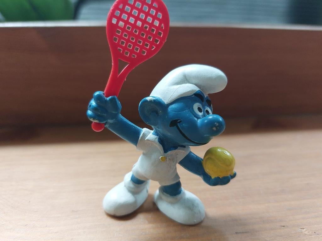 Tennis smurf 20093 De Smurfen, Verzamelen, Smurfen, Ophalen of Verzenden