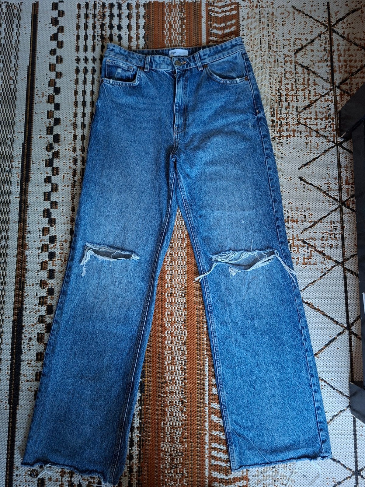 Zara Wide Leg Jeans - Maat 42, Blauw, Zara, Ophalen of Verzenden, Zo goed als nieuw