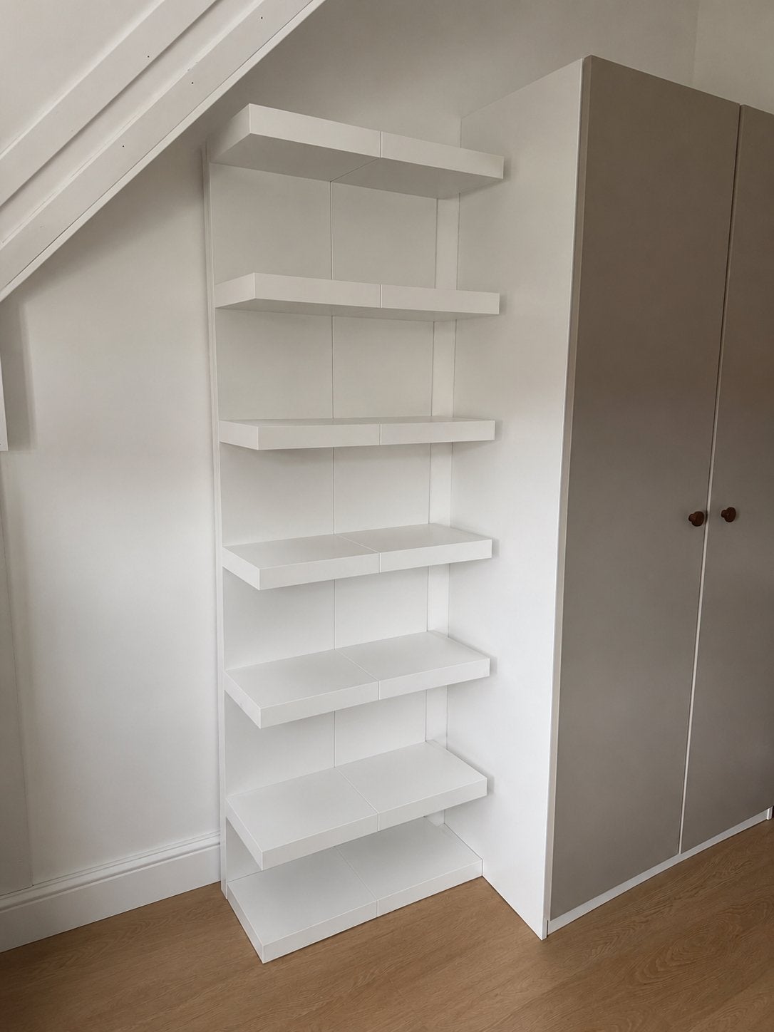 Lack wandrek boekenkast Ikea wit 2 stuks, Ophalen, Zonder vriesvak, 160 cm of meer, Minder dan 75 liter