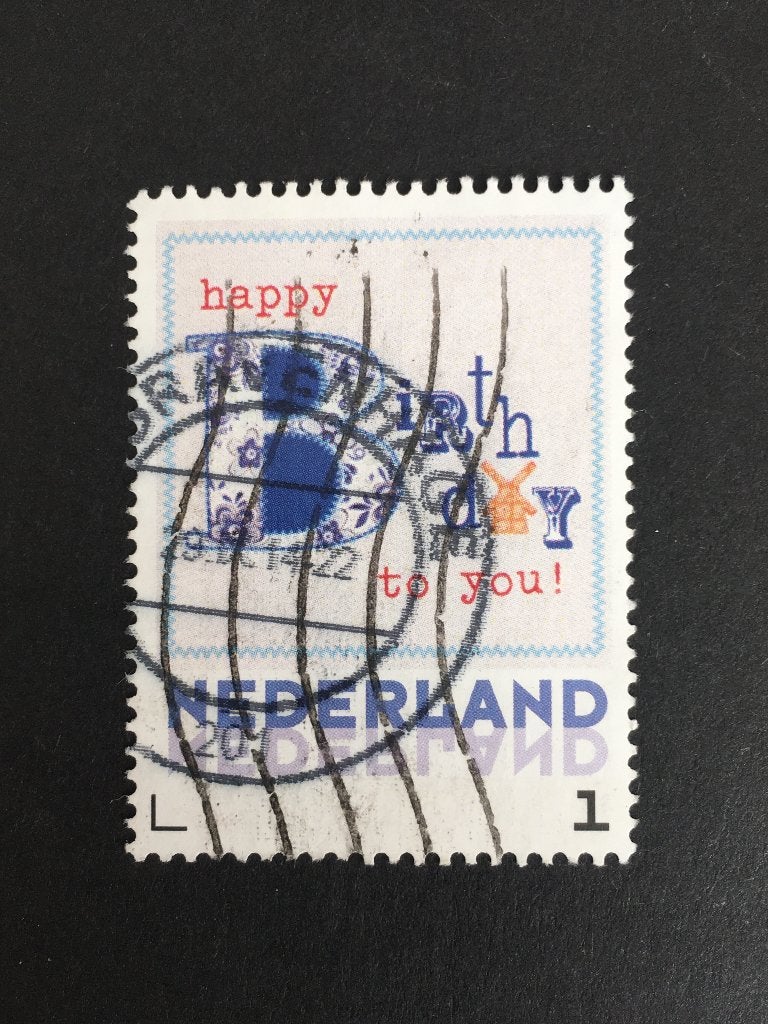 yout 2962 Persoonlijke - Happy bIRtHdAY to you - gestempeld, Ophalen of Verzenden, Na 1940, Gestempeld