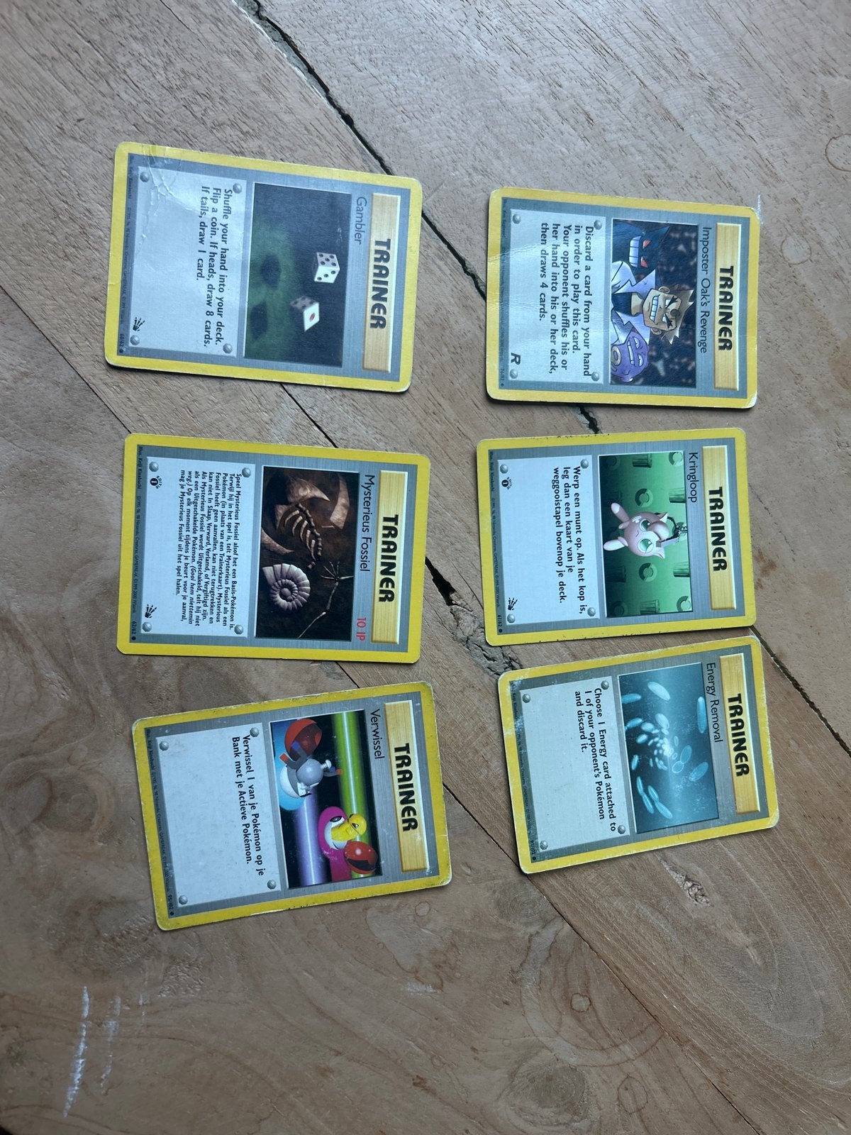 Pokémon Trainer Kaarten Set - Vintage Collectie, Ophalen of Verzenden, Gebruikt, Meerdere kaarten