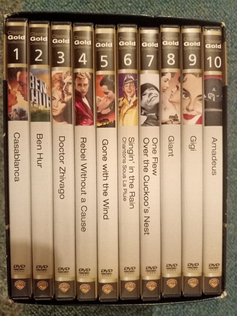 Warner Bros Classic Gold Collection DVD Boxset - 10 topfilms, Cd's en Dvd's, Dvd's | Klassiekers, Vanaf 12 jaar, Ophalen of Verzenden