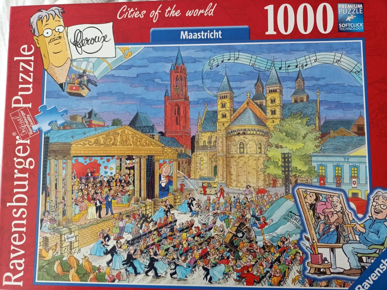 Ravensburger Cities of the world MAASTRICHT, Hobby en Vrije tijd, Denksport en Puzzels, Ophalen of Verzenden, 500 t/m 1500 stukjes