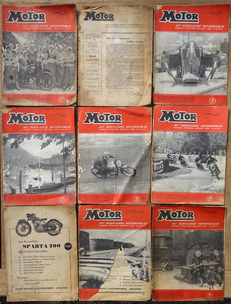 Motor - het Nederlandse motor weekblad - jaargang 1950, Boeken, Ophalen of Verzenden, Gelezen, Overige typen