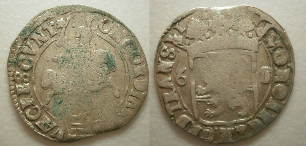 Overijssel Rijderschelling 1691, Vóór koninkrijk, Zilver, 25 cent, Ophalen of Verzenden