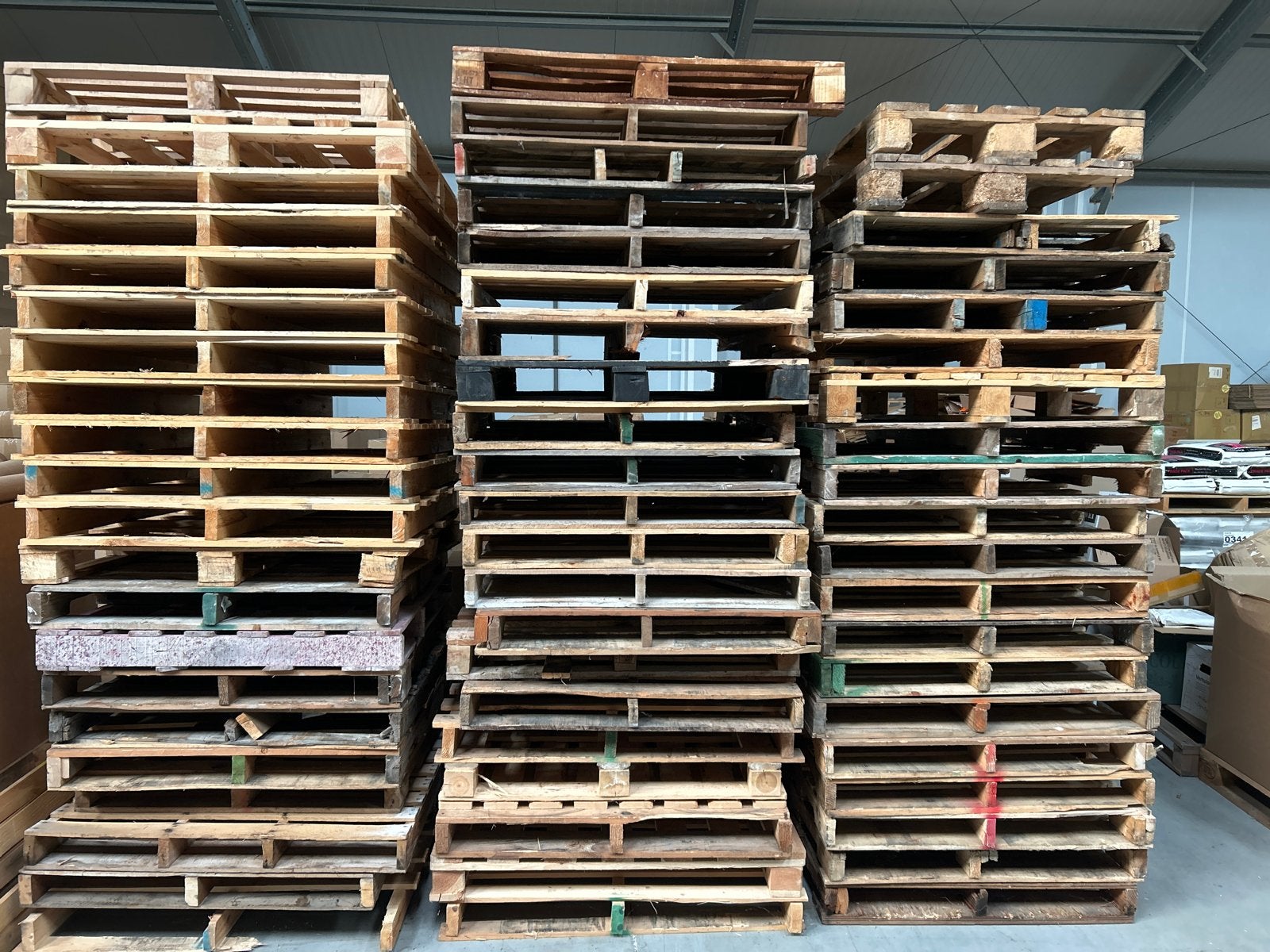 Ongeveer 60 gebruikte pallets voor brandhout, Ophalen of Verzenden