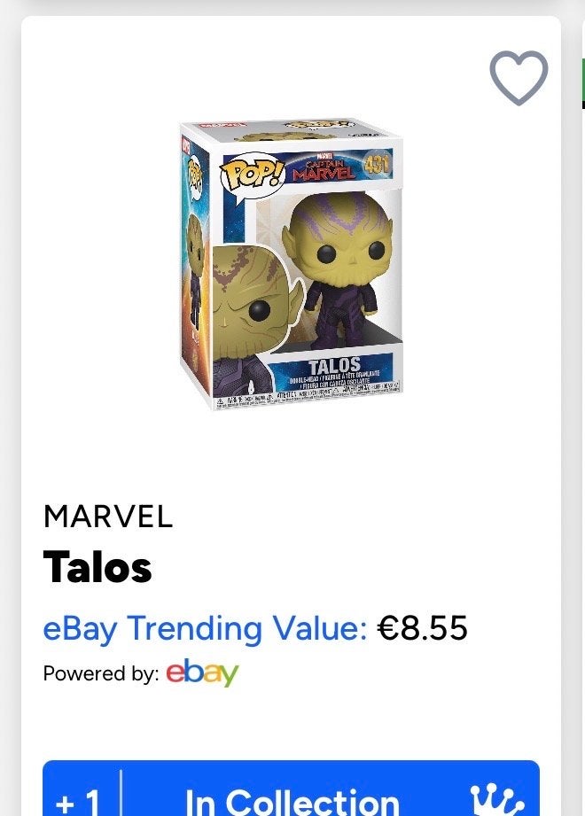 Funko Pop! Marvel: Talos #431 - Captain Marvel, Ophalen of Verzenden, Zo goed als nieuw