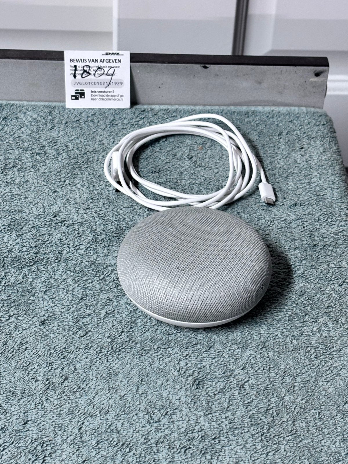 Google Home Mini (Chalk) - Slimme speaker, Overige merken, Gebruikt, Overige typen, Ophalen of Verzenden