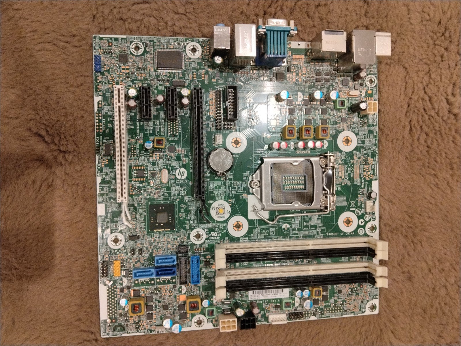Hp elitedesk 800 g1 sff moederbord socket (LGA) 1150, Computers en Software, Ophalen, DDR3, Zo goed als nieuw, Micro-ATX