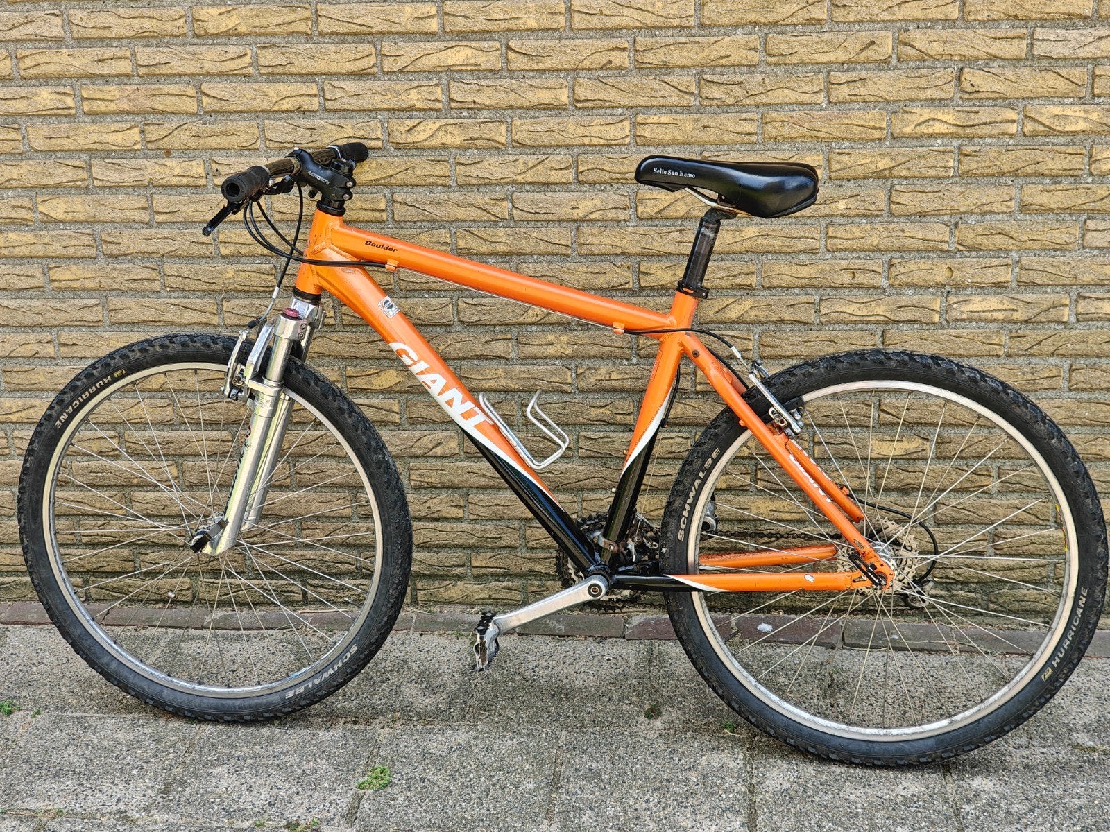 Giant Boulder Mountainbike - Oranje/Zwart - Maat M, Ophalen, Gebruikt, Hardtail, 49 tot 53 cm