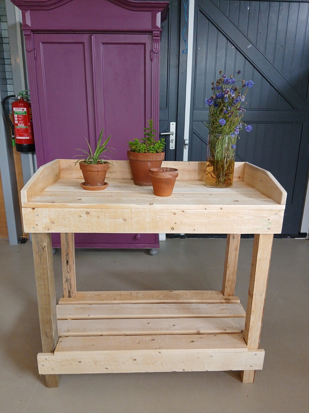 Op maat gemaakte oppottafel van hout, Tuin en Terras, Ophalen, Nieuw, Rechthoekig, Hout