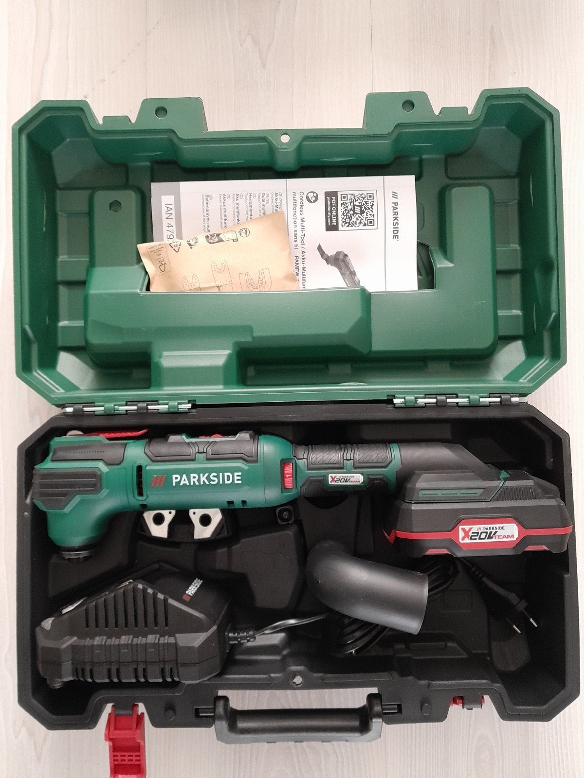 Parkside 20v accu multitool, Doe-het-zelf en Verbouw, Gereedschap | Zaagmachines, Ophalen, Nieuw, Minder dan 600 watt