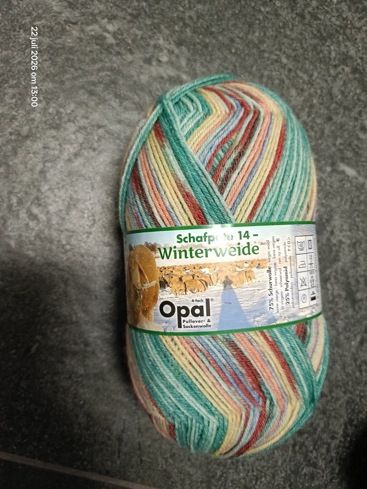 Opal Schafpate 14 Winterweide, Hobby en Vrije tijd, Breien en Haken, Breien of Haken, Nieuw, Ophalen of Verzenden, Opal
