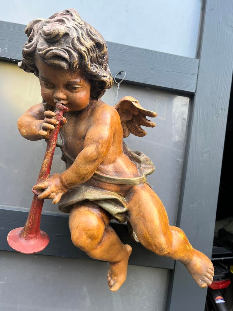 Engel beeld, Verzamelen, Beelden en Beeldjes, Gebruikt, Religie, Ophalen of Verzenden