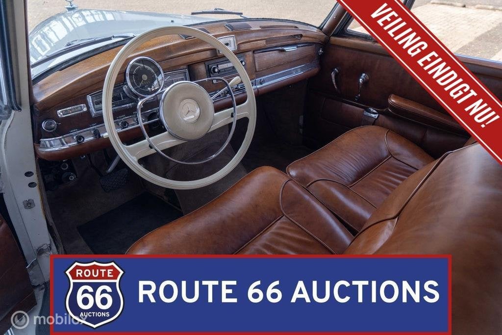 Mercedes-Benz 300 Adenauer | 1961 | Route 66 Auctions, Auto's, Oldtimers, Overige carrosserieën, Zwart, Mercedes-Benz, Bedrijf