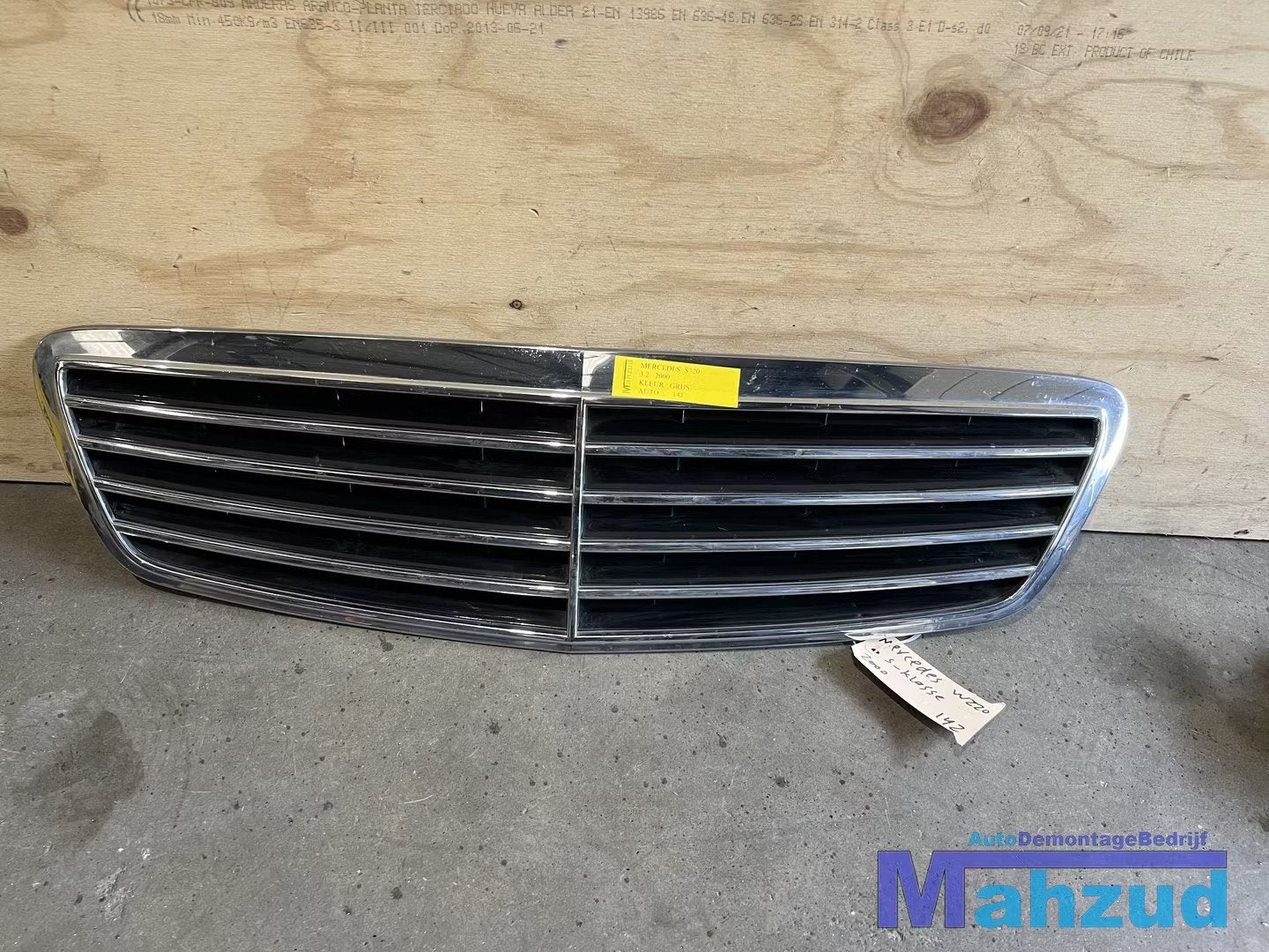 MERCEDES S KLASSE W220 Grille 1998-2005, Gebruikt, Mercedes-Benz AG, Mercedes-Benz, Ophalen of Verzenden