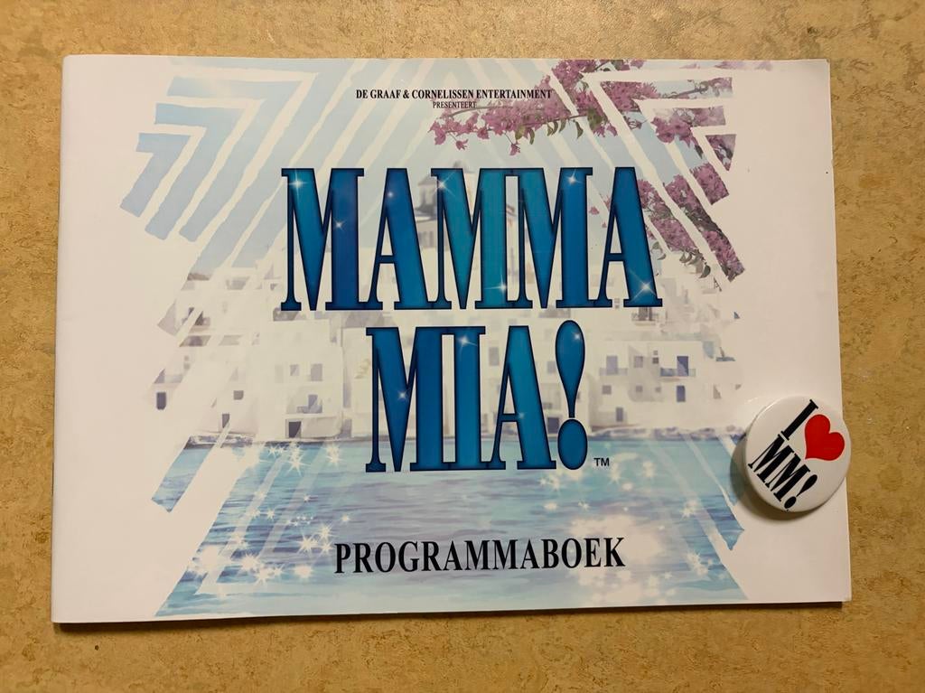 ABBA Mamma Mia programma boek, Verzamelen, Verzenden, Zo goed als nieuw, Boek, Tijdschrift of Artikel