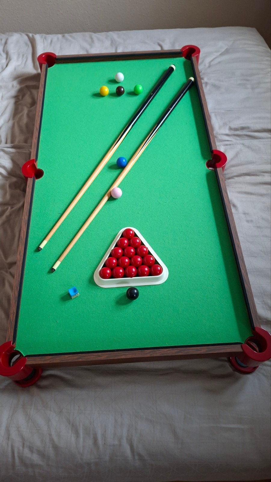 Monneret Snookertafel voor op eettafel - 122x62 cm, Een of twee spelers, Ophalen, Gebruikt, Monneret