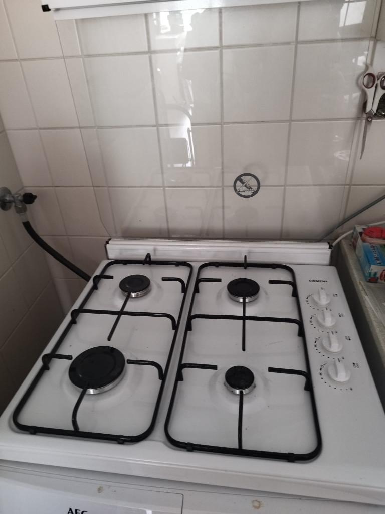 Siemens 4-pits Tafel Gasfornuis, Witgoed en Apparatuur, Fornuizen, Ophalen, Minder dan 85 cm, 4 kookzones, Zo goed als nieuw
