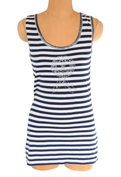 Ambiente stretch top, jurkje, gestreept, Mt. S, Kleding | Dames, Overige kleuren, Verzenden, Ambiente, Zo goed als nieuw