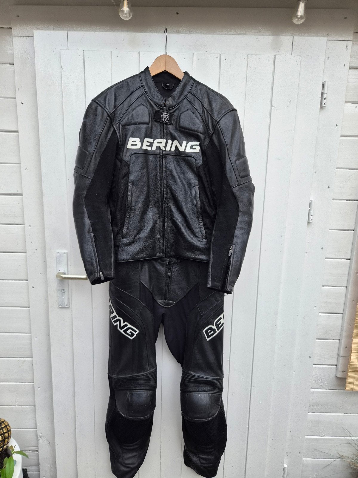 Bering leren motor pak., Motoren, Kleding | Motorkleding, Ophalen, Tweedehands, Combipak