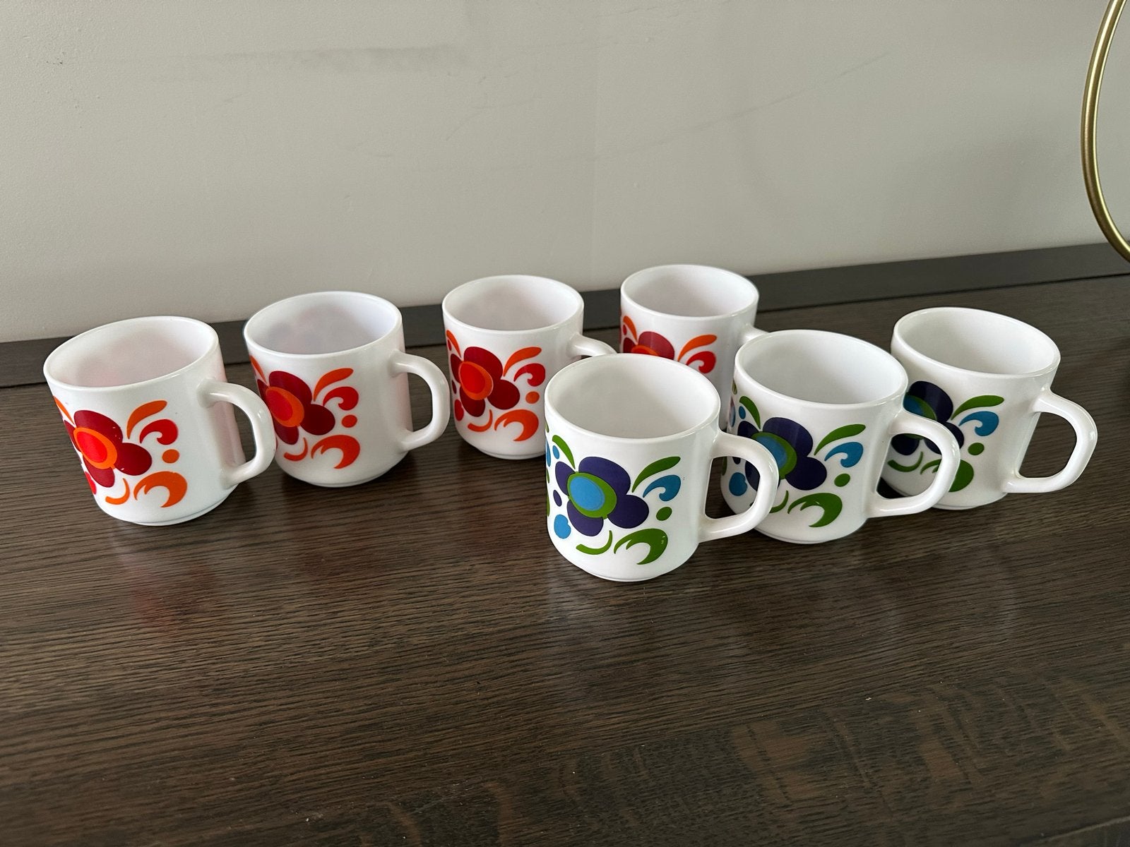 7 retro Acropal vintage mokken Knorr z.g.a.n.!, Antiek en Kunst, Antiek | Keramiek en Aardewerk, Ophalen of Verzenden