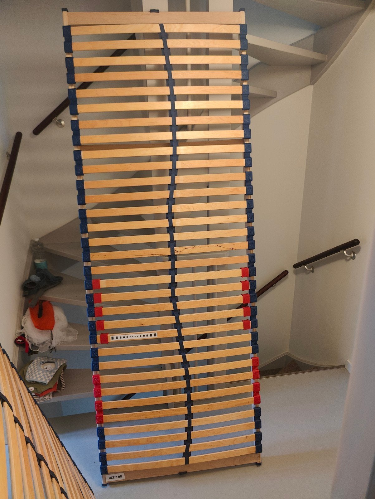 Twee Lattenbodems 80x220 cm - Zo goed als nieuw, Tweepersoons, Ophalen of Verzenden, Zo goed als nieuw, 80 cm