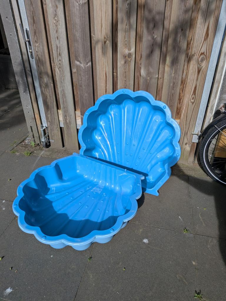 Blauwe schelp zandbak, Ophalen, Gebruikt