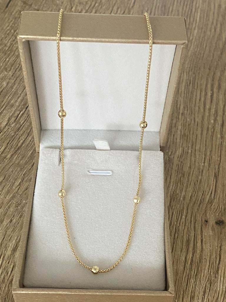14 karaat(585) gouden ketting, nieuw, Sieraden, Tassen en Uiterlijk, Kettingen, Nieuw, Goud, Goud, Ophalen of Verzenden